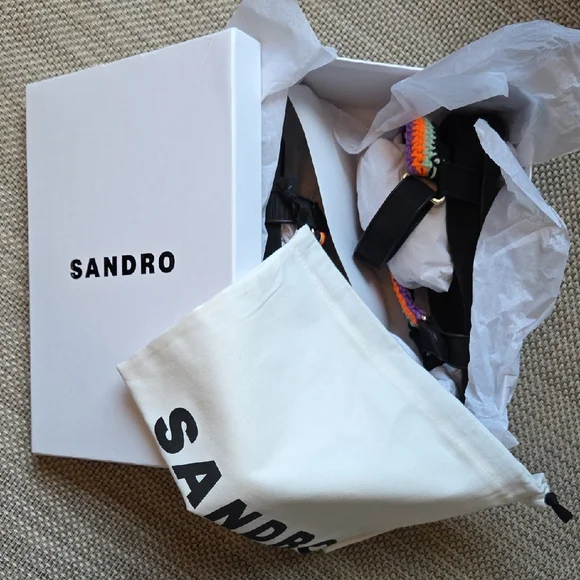 Sandro crochet-knit lug sandals - Picture 9 of 9